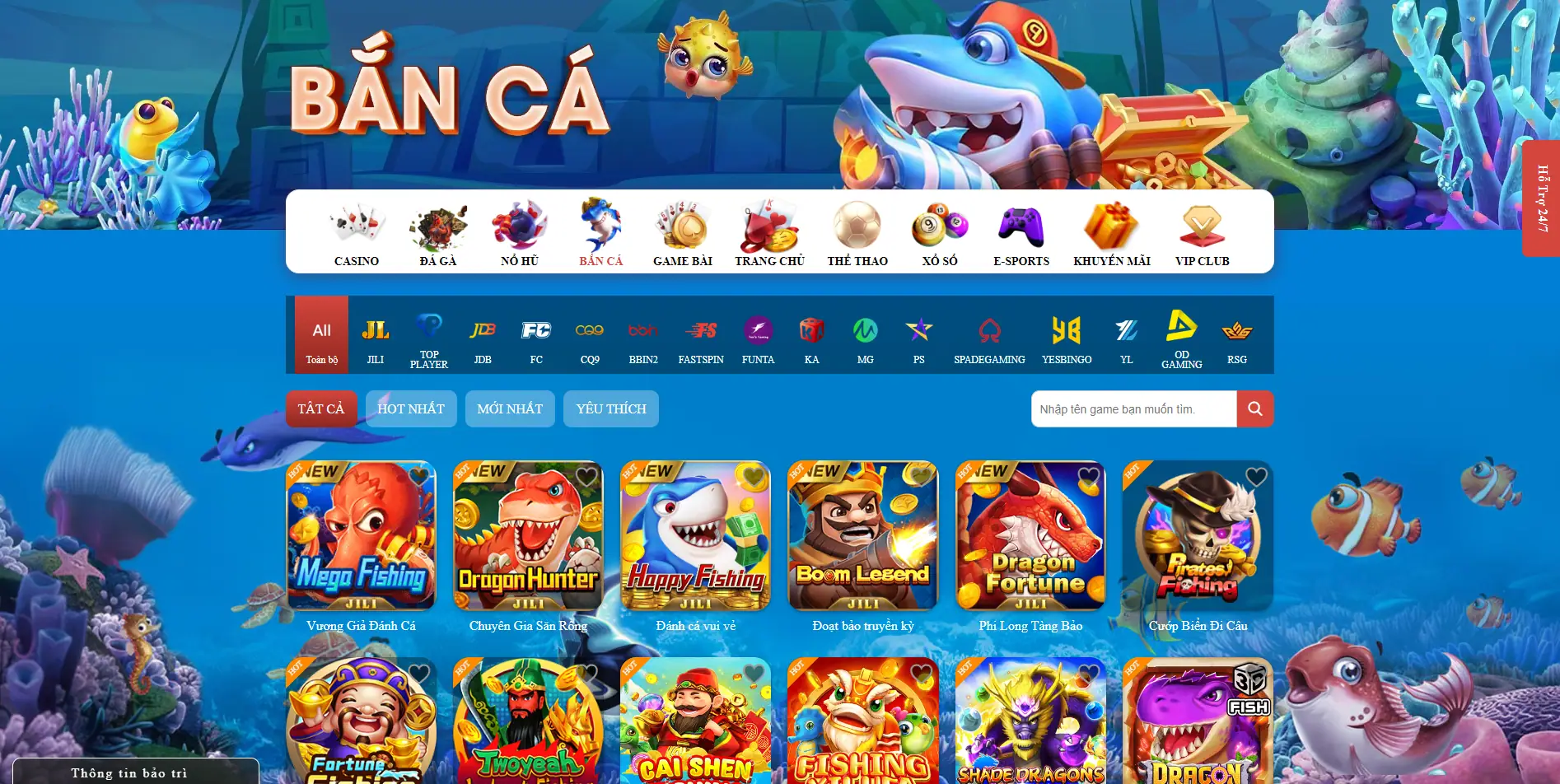 Sảnh bắn cá